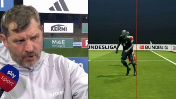 VAR hủy bàn thắng đầu tiên! HLV Union Berlin phàn nàn: Nên tính việt vị 5mm! Có ai đó thật điên rồ